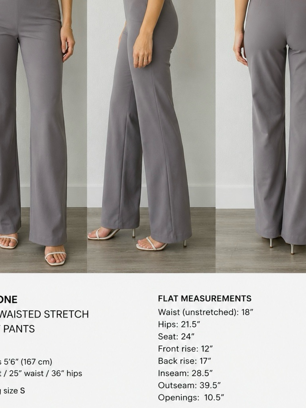 NEW Size XL C by One Pull On Tapered Leg Stretch Waist Business Casual Pants